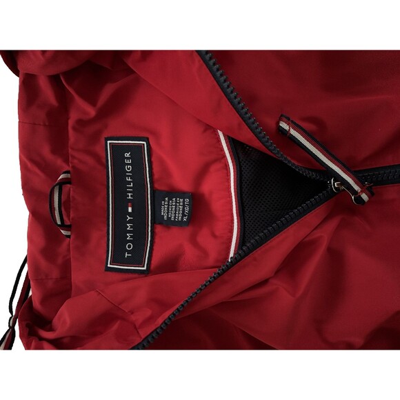 Tommy Hilfiger Nice Red Women’s Jacket Long Sleeve Sport Windbreaker , Size XL - Picture 7 of 7